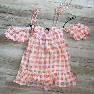 Pink Gingham Babydoll Dress